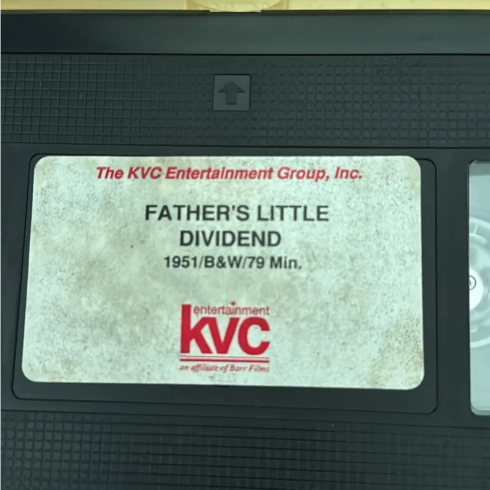 Vintage Father's Little Dividend VHS 1951, collectors treasure! Elizabeth Taylor